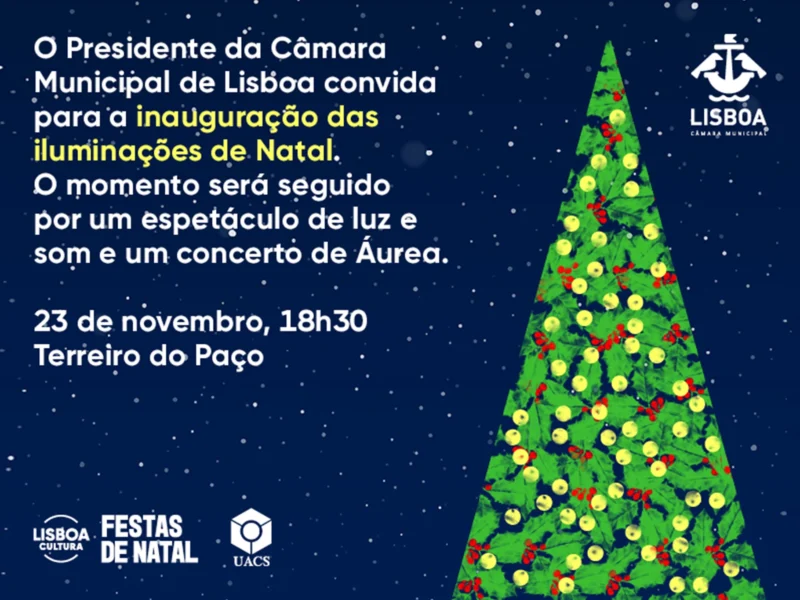 Inauguração das iluminações de Natal