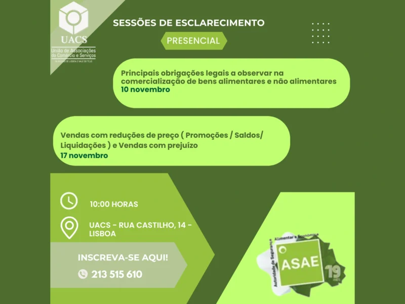 Sessões de esclarecimento da ASAE